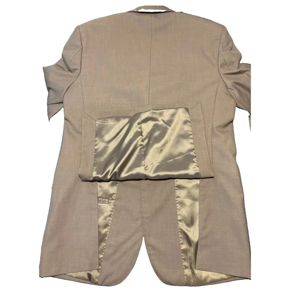 Studio Zenoni Loro Piana Blazer Men's 36R (IT 46) Super 150’s 100% Wool Tan